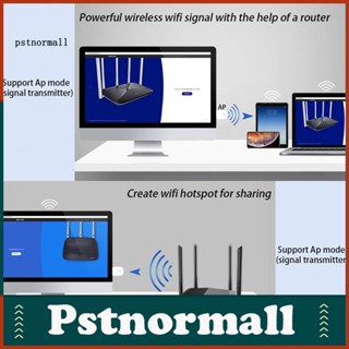 Pstnormall อะแดปเตอร์ดองเกิล USB WiFi ไร้สาย ดูอัลแบนด์ 24G 5G บลูทูธ 42 สําหรับคอมพิวเตอร์ แล็ปท็อป