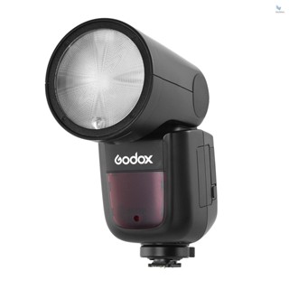 {fash} Godox V1S แฟลชกล้อง Speedlite หัวกลม ไร้สาย 2.4G Fresnel Zoom สําหรับกล้อง Sony a7RII a7R a58 a99 ILCE6000L a7RIII a7R3 a9 a77II a77 a350