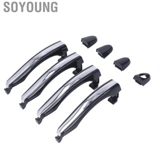 Soyoung Outside Door Handle  Chrome Plated High Strength 83651‑3L000 Sturdy Colorfast Wear Resistant 4pcs  for Car Exterior Accessories