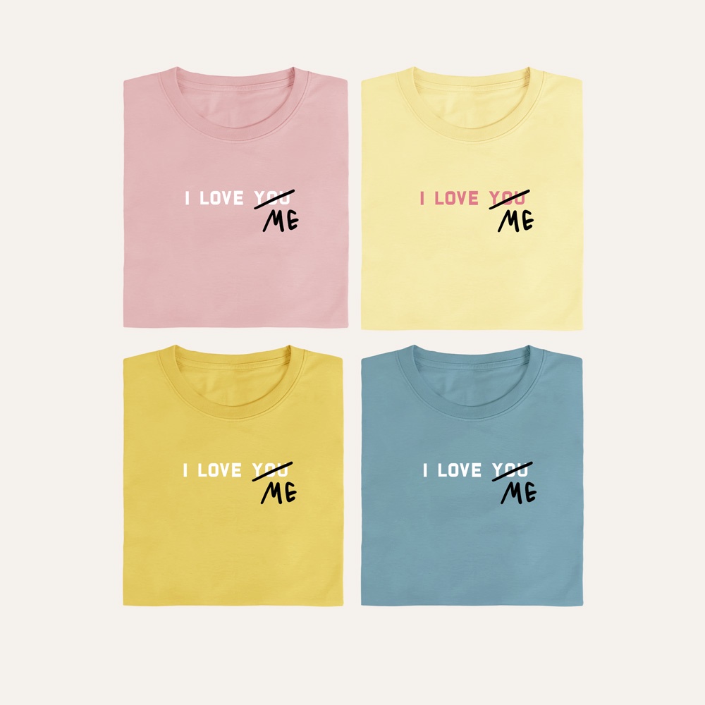 เสื้อยืด I Love me เสื้อยืด T-shirt Unisex Cotton 100%