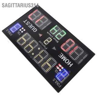  Sagittarius314 ป้ายบอกคะแนนอิเล็กทรอนิกส์ในร่ม 15 หลัก LED Digital Multisport ตารางคะแนนสำหรับบาสเก็ตบอลวอลเลย์บอล