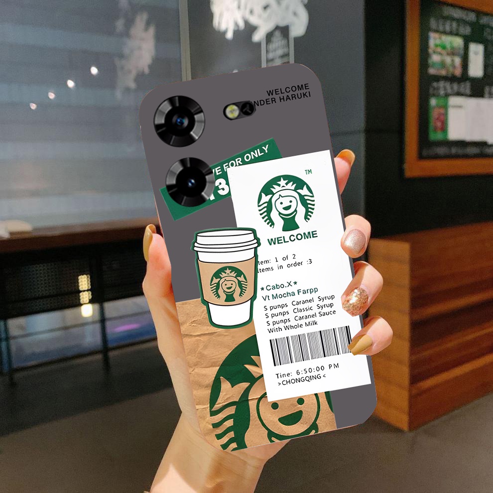เคสโทรศัพท์มือถือ ลาย Starbucks Tecno Pova 5 Pro 5G