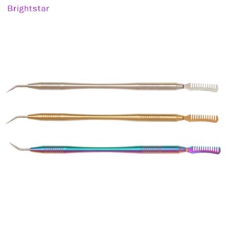 Brightstar 2 In1 แท่งสแตนเลส สําหรับดัดขนตา ทําความสะอาดเครื่องสําอาง