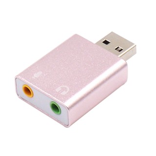 Rich2.br อะแดปเตอร์การ์ดเสียงภายนอก USB71 พร้อมแจ็ค 35 มม. สําหรับ PC โน้ตบุ๊ก