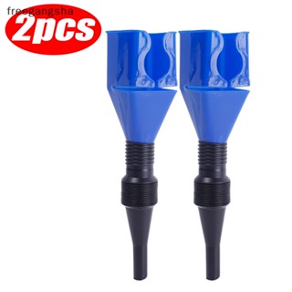 [FREG] 2Pcs Car Refueling Funnel Gasoline Foldable Engine Oil Funnel Tool Plastic Funnel Car Motorcycle Refueling Tool Auto Accessories FDH