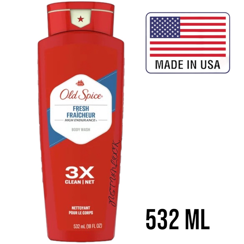 Old Spice High Endurance Body Wash for Men, Fresh Scent 532 ML.