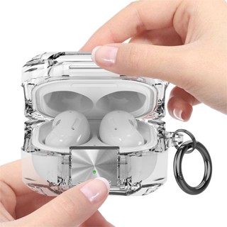 เคสใส TPU แบบนิ่ม พร้อมพวงกุญแจ สําหรับ Samsung Galaxy Buds 2 Pro 2 Pro Live