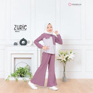 Zurie Set Girls Matt Airflow Mix Cotton Polos Basic Premium l ชุดกางเกงมุสลิม