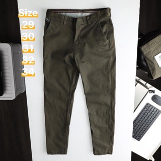 📢ใหม่🧨 🐊 chinos long pants กางเกงสำหรับผู้ชาย ทรงสวยคุณภาพ (มีเก็บปลายทาง)