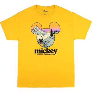 เสื้อยืด พิมพ์ลายกราฟิก Disney Mickey Mouse สําหรับผู้ชาย