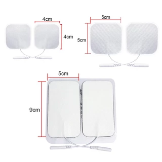 10/20pcs เครื่องกระตุ้นกล้ามเนื้อ Electrode Pads เจลผ้าไม่ทอ Self กาวเปลี่ยนแผ่นสําหรับ Tens Digital Therapy เครื่อง