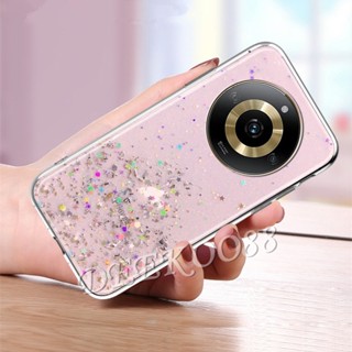 พร้อมส่ง เคสโทรศัพท์มือถือ ซิลิโคนนิ่ม TPU ใส แต่งกลิตเตอร์ ระยิบระยับ สําหรับ Realme 11 Pro+ Pro Plus 5G 4G Realme11Pro+