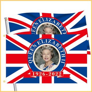 ธงชาติอังกฤษ แพลตตินัม Jubilee Elizabeth สําหรับตกแต่งรถยนต์ 2 ชิ้น