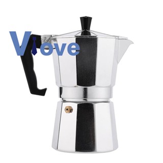 Moka Pot เครื่องชงกาแฟ เอสเปรสโซ่ อลูมิเนียม เตาลาเต้ คลาสสิก อุปกรณ์เสริม สําหรับบาริสต้า