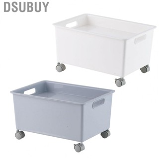 Dsubuy Storage Bins  Cubes Premium PP Durable with Wheels for Home