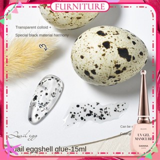 ♕ Dainina Quail Eggshell Nail Polish Gel Ice Transparent Matte Spot Designs Spring Summer Phototherapy Glue Nail Art For Nail Shop 15ml FURNITURE