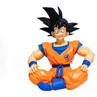 พร้อมส่ง โมเดลตุ๊กตาอนิเมะ Dragon Ball Sitting Goku Orange แฮนด์เมด สําหรับตกแต่งเสื้อผ้า