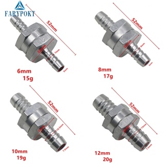 วาล์วตรวจสอบทางเดียว คุณภาพสูง สําหรับท่อน้ํา ท่อน้ํามันเชื้อเพลิง 6/8/10/12 มม.