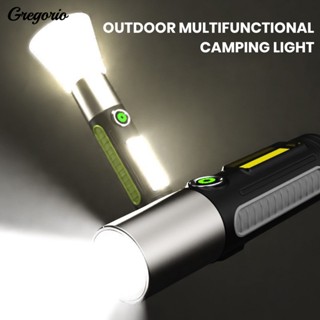 Gregorio ไฟฉาย Led 15w อเนกประสงค์ แบบพกพา ชาร์จ Usb สําหรับตกปลา