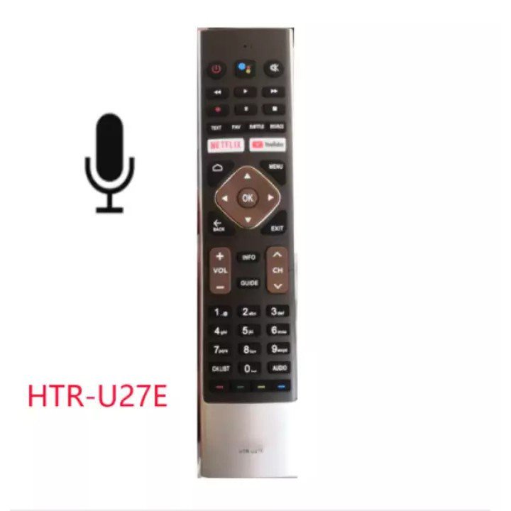 Haier LCD รีโมทคอนโทรลอัจฉริยะ HTR-U27E, HTR-U27A, LE65K6600UG, LE55K 6600UG, LE43K6700UG, LE43K6600
