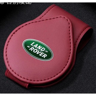 LAND ROVER LOGO car sun visor card business card leather storage clip range rover discovery freelander evoque Velar Defender interior modified storage glasses clip sunglasses flip holder