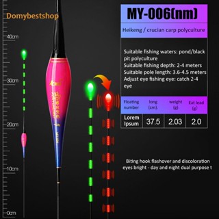 [Domybestshop.th] อุปกรณ์ทุ่นลอยน้ําอิเล็กทรอนิกส์ มีไฟ LED สําหรับตกปลา