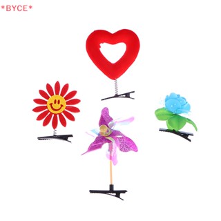 Byce&gt; กิ๊บกังหันลม รูปกระต่ายน้อย สีเหลือง ของขวัญคริสต์มาส สําหรับเด็ก 1 ชิ้น