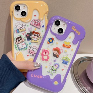 เคสโทรศัพท์มือถือแบบใส กันกระแทก ลายการ์ตูนชินจัง ไอศกรีมน่ารัก สําหรับ iPhone 14 13promax 11 12Pro xs xr xsmax 7 8plus