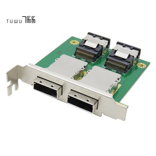 อะแดปเตอร์การ์ด SAS ภายใน SFF-8087 เป็น External HD SFF-8088 Sas26P PCI SAS ขนาดเล็ก