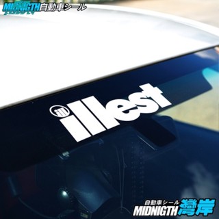 Rctown สติกเกอร์ติดกระจกหน้ารถยนต์ ลาย ""illest" JDM EURO STANCE SAXO