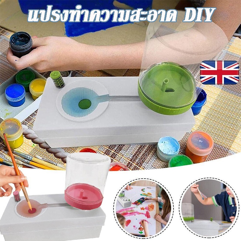 COD แปรงล้างอุปกรณ์ศิลปะ แปรงทําความสะอาด เครื่องมือทําความสะอาด diy brush rinser พู่กันล้าง พู่กันระบายสี วงจรน้ํา