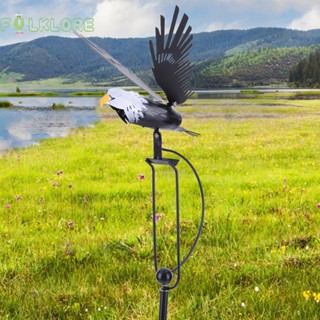 ❉ Folklore - Flying Eagle Windmill Iron Wind Spinners Eagle Stakes สําหรับสนามหญ้ากลางแจ้ง