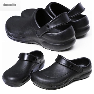 【DREAMLIFE】Male Men Shoes Non skid Waterproof Safety Comfy Casual Summer Work Chef