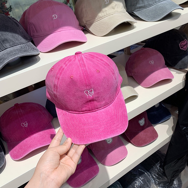 เกาหลีชายและหญิงซื้อทงแดมุนเก่าล้างรักเย็บปักถักร้อยม่านบังแดดหมวกเบสบอล