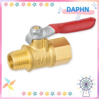 Daphs บอลวาล์ว สวิตช์ปิด 1/4 นิ้ว ชุบทองเหลือง ทนต่อแรงดันสูง ตัวเมีย x ตัวผู้ NPT สําหรับน้ํามัน