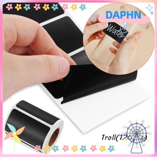 DAPHS 120 ชิ้น / ม้วน ฉลาก สติกเกอร์ ครัว กระดานดํา เครื่องเทศ กระดานดํา ฉลาก