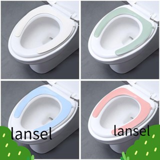 Lansel เบาะรองนั่งชักโครก เบาะรองนั่ง ซักได้ เบาะรองนั่ง ผ้ากํามะหยี่ขนนิ่ม ฤดูหนาว ทําความร้อนอุณหภูมิ