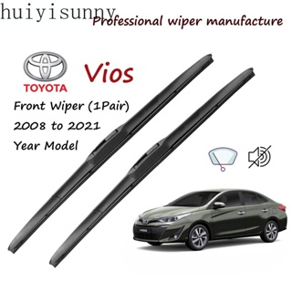 Hys ใบปัดน้ําฝน ด้านหน้า 14+24 ชุด ต่อคู่ สําหรับ Toyota Vios 2008 ถึง 2021