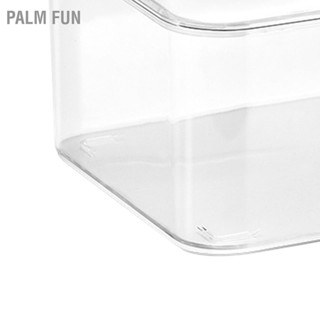 Palm Fun กล่องเก็บของบนโต๊ะพลาสติกความจุขนาดใหญ่กันฝุ่นที่วางโทรศัพท์อเนกประสงค์พร้อมฝาปิด