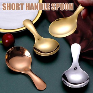 1pc Short Handle Spoon Sugar Salt Spice Spoon Tea Coffee Scoop For Home Kitchen