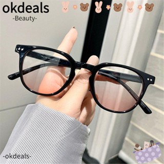 Okdeals แว่นตากันแดด ทรงกลม ไล่โทนสี แฟชั่นสําหรับผู้หญิง