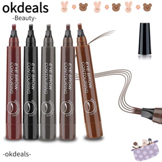 Okdeals ดินสอเขียนคิ้ว กันเปื้อน ติดทนนาน ดูเป็นธรรมชาติ