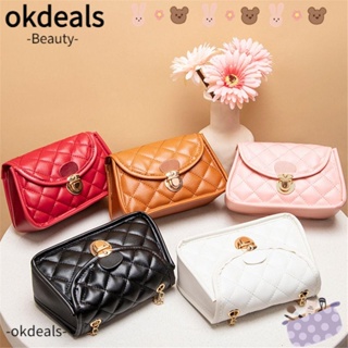 Okdeals กระเป๋าสะพายไหล่ สะพายข้าง สายโซ่ ขนาดเล็ก สําหรับผู้หญิง