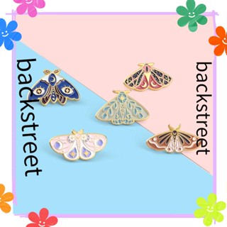 (≧ ▽ ≦)BACKSTREET Metal Insect Brooches Backpack Accessories Lapel Pin Butterfly Enamel Pins Moth Cute Fashion Moon Star Badges