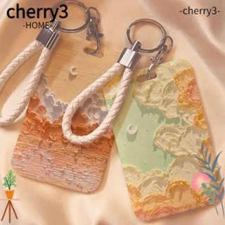 Cherry3 กระเป๋าใส่บัตรเครดิต แบบพลาสติก ลายรถบัสน่ารัก สําหรับเด็กผู้ชาย และเด็กผู้หญิง