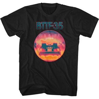  พิมพ์ลาย แผ่นดิน  เสื้อยืด คอยให้ส่วนลดสำหรับ American Classics Back To The Future 80s Movie Bttf-35 Neon