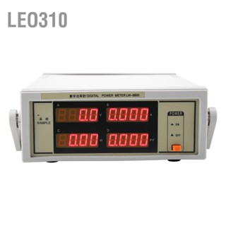 Leo310 LW-9800 มิเตอร์ไฟฟ้าดิจิตอลพร้อมสายเชื่อมต่อ BNC AC100-240V 600V 20A