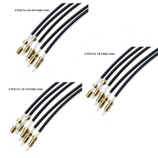 New Arrival~5PCS Durable Black Nylon Violin Tailpiece Ropes with Wire Adjuster for All Sizes