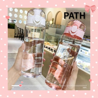 PATH ขวดน้ําดื่ม ขนาด 780 มล. แบบพกพา สีโปร่งใส สําหรับเล่นกีฬา ยิม