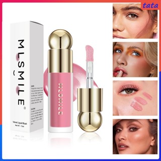 Mlsmile Liquid Blush Lasting Color High Glow Eyeshadow Fit Natural Moisturizing Facial Makeup Rouge Blush (tata.th)